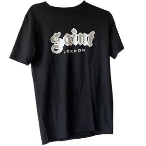 Saint London Black Silver White Men’s Tee S
